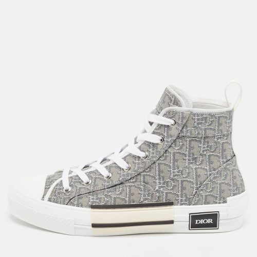 Dior Grey Oblique Jacquard B23 High Top Sneakers Size 42 - Dior - Modalova