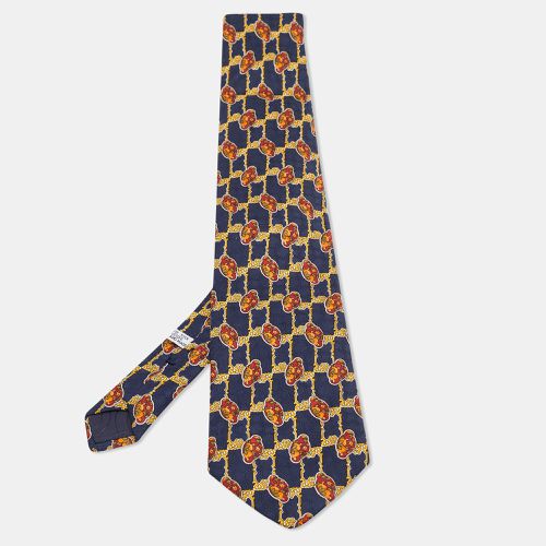 Christian Dior Black Printed Silk Tie - Dior - Modalova