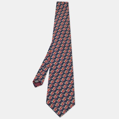 Christian Dior Monsieur Black Printed Polyester Tie - Dior - Modalova