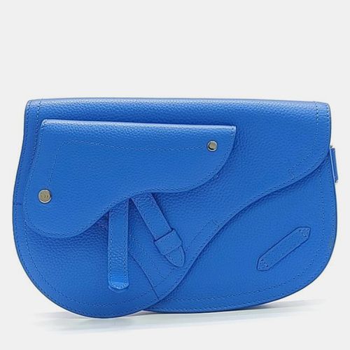 Dior Blue Leather Saddle Crossbody Bag - Dior - Modalova