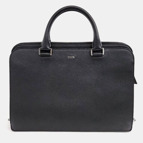 Dior Black Leather Briefcase - Dior - Modalova