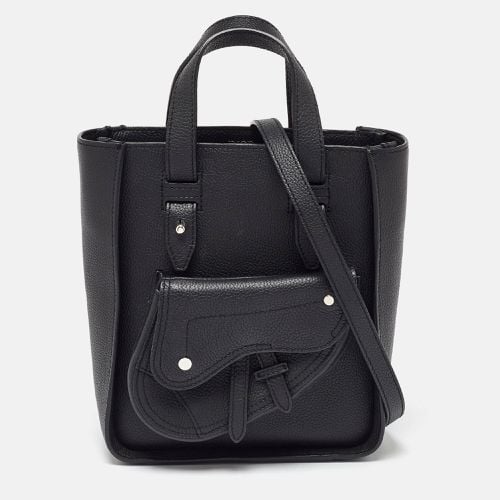 Dior Black Leather Saddle Tote - Dior - Modalova