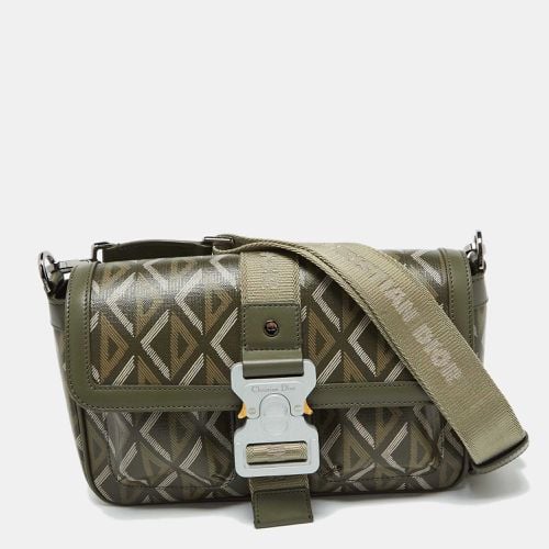 Dior Olive Green Diamond Coated Canvas and Leather Hit the Road Bag - Dior - Modalova