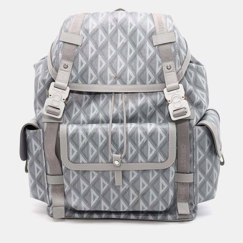 Dior Gray Pvc Calf Leather Hit The Road Cd Diamond Backpack Size Large - Dior - Modalova