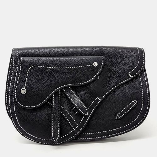 Dior Black Leather Saddle Crossbody Bag - Dior - Modalova