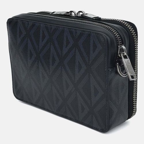 CD Diamond Coated Canvas Leather Messenger Pouch Bag - Dior - Modalova