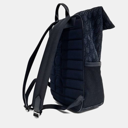 Roll-Top Backpack Oblique Canvas Backpack Bag - Dior - Modalova