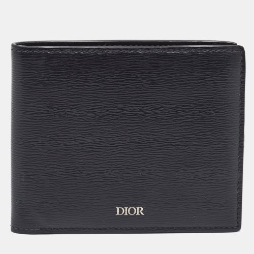 Grain Leather Bifold Wallet - Dior - Modalova