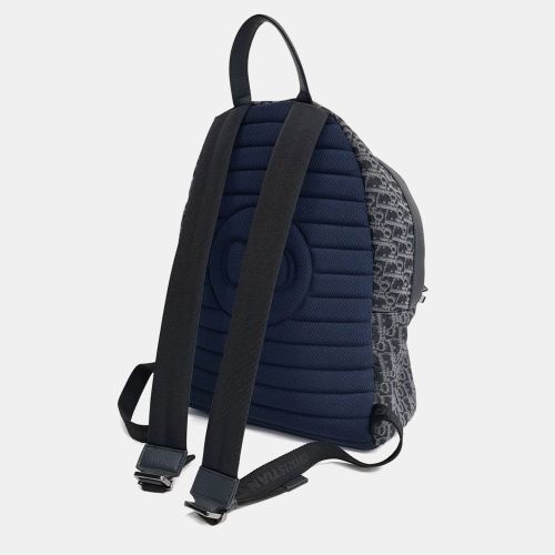 Oblique Medium Fabric Leather Backpack Bag - Dior - Modalova