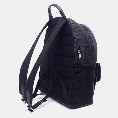 Oblique Black Canvas Backpack Bag - Dior - Modalova
