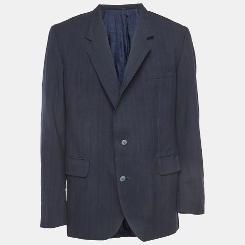 Dior Vintage Navy Blue Pinstripes Wool Single Breasted Blazer XL - Dior - Modalova