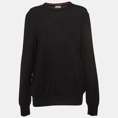 Dior Black Wool Knit Full Sleeves T-Shirt L - Dior - Modalova