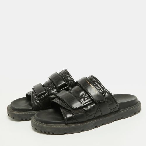 D-Wander Size 40 Leather Flat Slide - Dior - Modalova