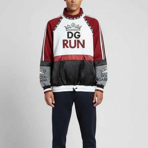 Multicolour Patchwork Detail Cotton Turtleneck Pullover L - Dolce & Gabbana - Modalova