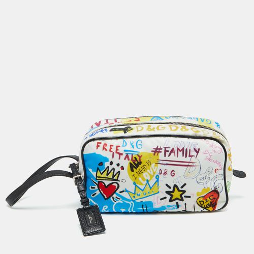 Dolce & Gabbana Multicolor Graffiti Printed Nylon Pouch - Dolce & Gabbana - Modalova