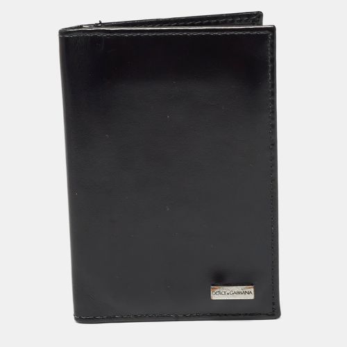 Dolce & Gabbana Black Leather Bifold Card Holder - Dolce & Gabbana - Modalova