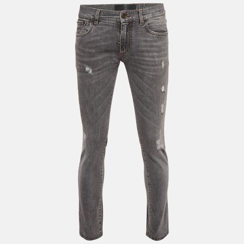 Dolce & Gabbana Grey Distressed Denim Jeans M Waist 30" - Dolce & Gabbana - Modalova