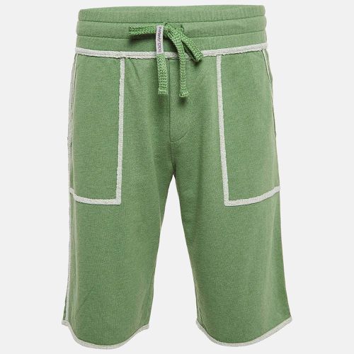 Dolce & Gabbana Green Contrast Trim Knit Shorts L - Dolce & Gabbana - Modalova