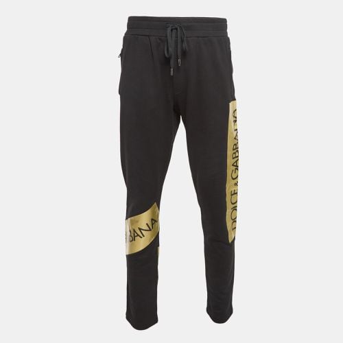 Printed Cotton Track Pants L - Dolce & Gabbana - Modalova