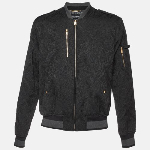 Jacquard Zip Up Bomber Jacket XXL - Dolce & Gabbana - Modalova