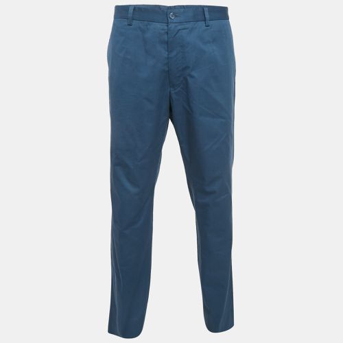 Dolce & Gabbana Blue Cotton Trousers XXXL - Dolce & Gabbana - Modalova