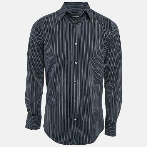 Striped Cotton Long Sleeve Shirt M - Dolce & Gabbana - Modalova