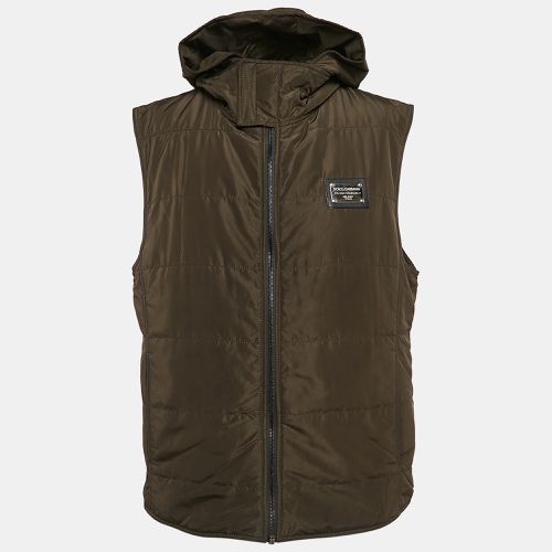 Synthetic Hooded Vest XXL - Dolce & Gabbana - Modalova