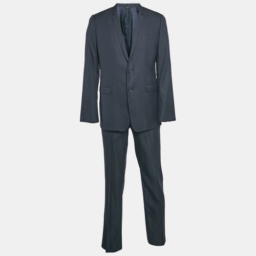 Dolce & Gabbana Gold Navy Blue Pinstripe Virgin Wool Suit XL - Dolce & Gabbana - Modalova