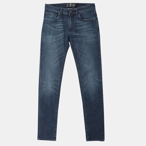 Dolce & Gabbana Blue Cotton Plaque Jeans XS - Dolce & Gabbana - Modalova