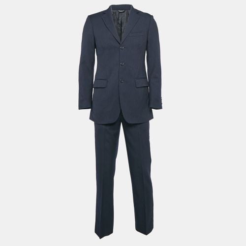 Dolce & Gabbana Navy Blue Pinstripe Wool Single Breasted Pants Suit XS - Dolce & Gabbana - Modalova