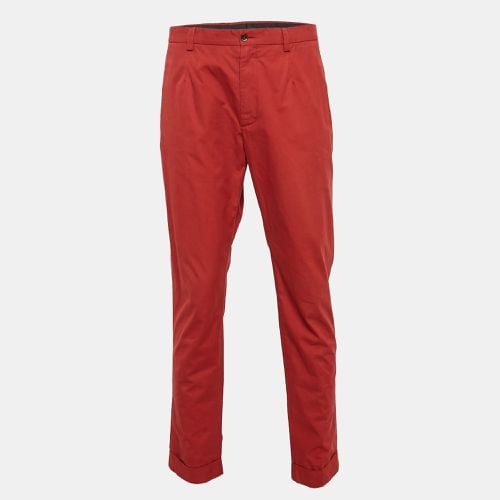 Dolce & Gabbanna Red Cotton Straight Leg Pants XXL - Dolce & Gabbana - Modalova