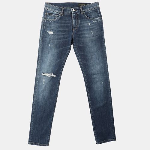 Denim Skinny Ripped Jeans XS - Dolce & Gabbana - Modalova