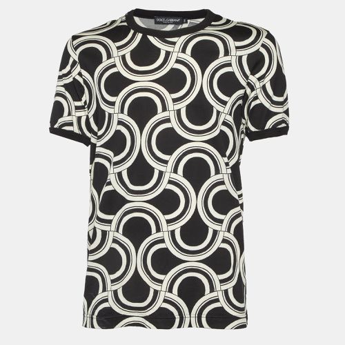 Printed Cotton Round Neck T-Shirt XXL - Dolce & Gabbana - Modalova