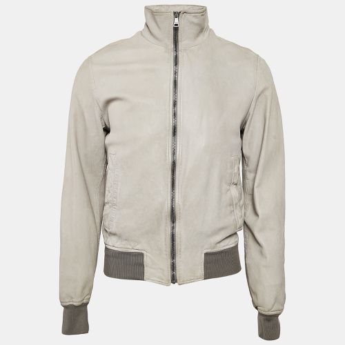 Dolce & Gabbana Green Leather Zip-Up Bomber Jacket L - Dolce & Gabbana - Modalova