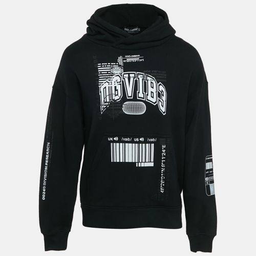 DGVIBE3 Print Cotton Knit Hoodie XS - Dolce & Gabbana - Modalova