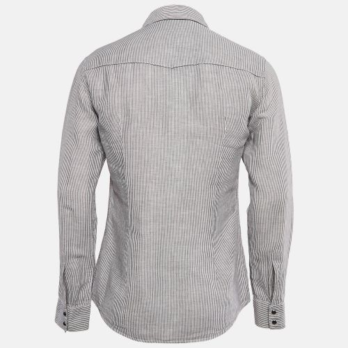 Stripe Cotton Button Front Shirt M - Dolce & Gabbana - Modalova