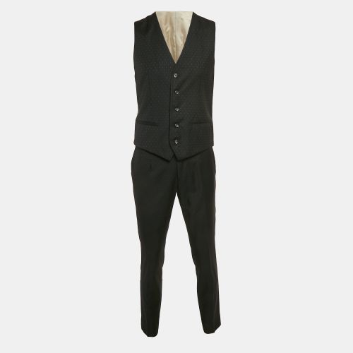 Patterned Wool 3 Piece Suit Set M - Dolce & Gabbana - Modalova