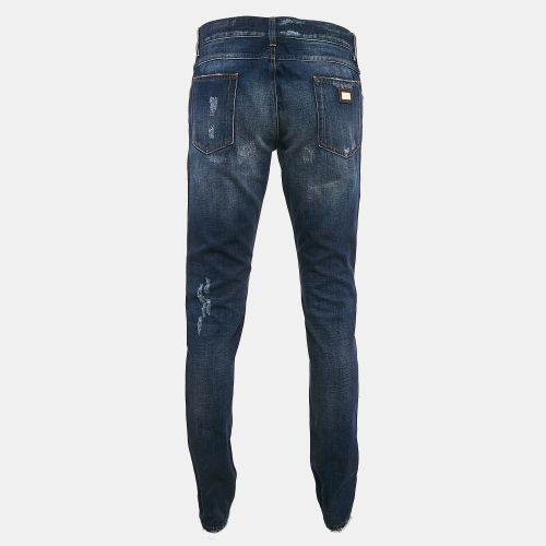 Distressed Denim Jeans L Waist 35" - Dolce & Gabbana - Modalova
