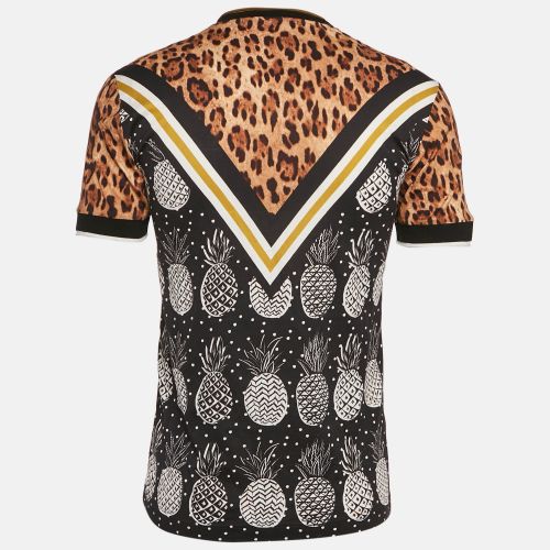 Multicolor/ Printed Cotton Crew Neck T-Shirt M - Dolce & Gabbana - Modalova