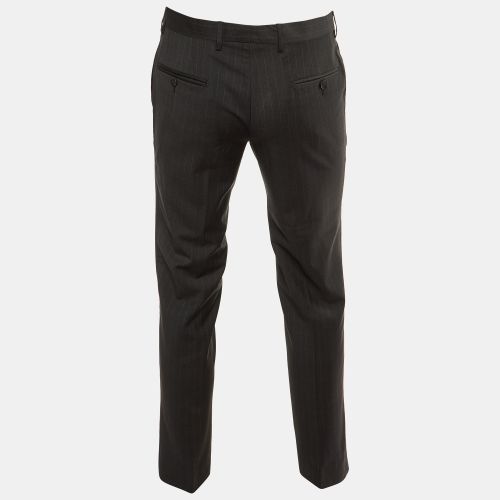 Charcoal Pin Striped Wool Tailored Pants S - Dolce & Gabbana - Modalova