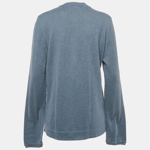Cotton Knit Crew Neck Long Sleeve Sweatshirt L - Dolce & Gabbana - Modalova