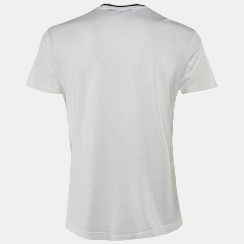 Black Logo Print Cotton Crew Neck T-Shirt S - Dolce & Gabbana - Modalova
