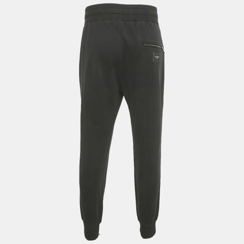 Cotton Logo Plaque Joggers 4XL - Dolce & Gabbana - Modalova