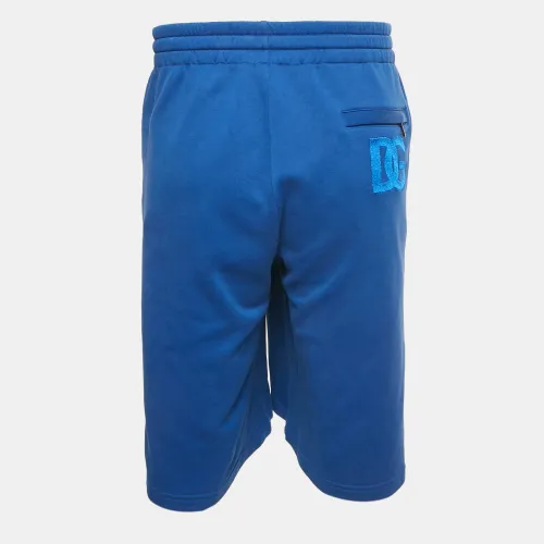 Cotton Logo Embroidered Shorts XL - Dolce & Gabbana - Modalova