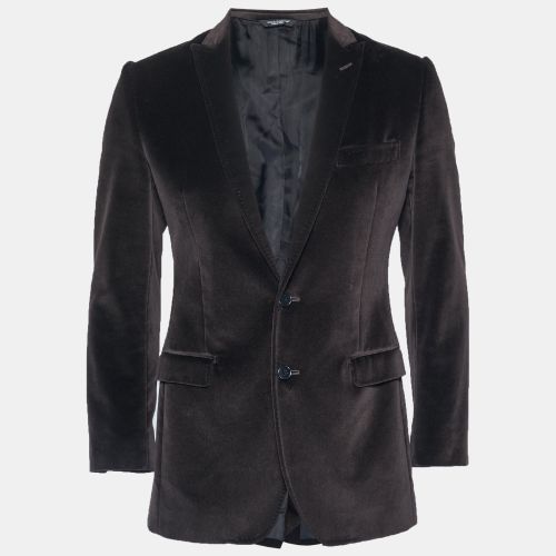 Velvet Regular Fit Blazer S - Dolce & Gabbana - Modalova