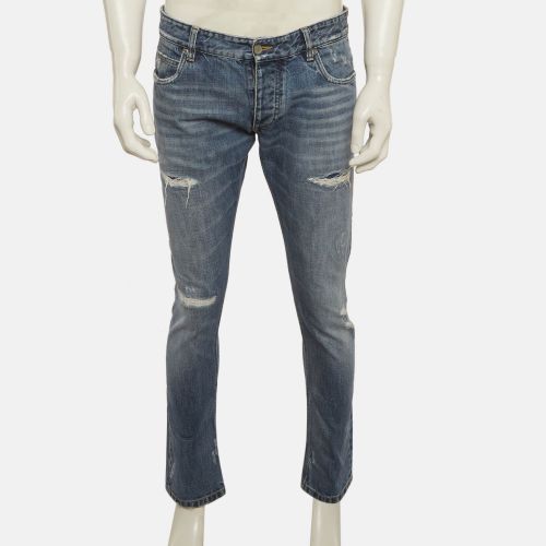 Denim Distressed Jeans M/Waist 33" - Dolce & Gabbana - Modalova