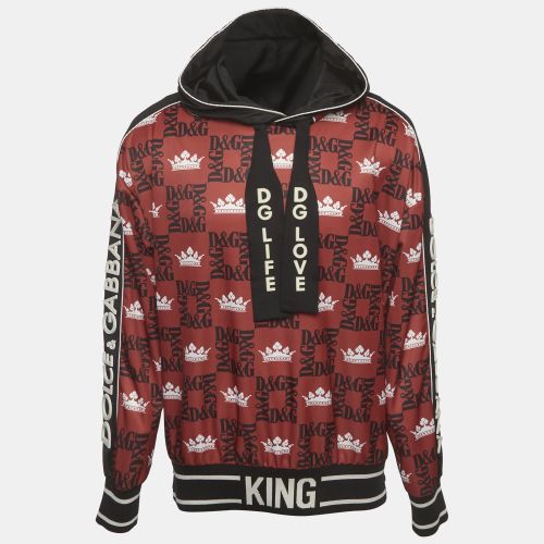 Printed Jersey Hoodie M - Dolce & Gabbana - Modalova