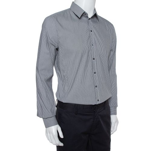 Striped Cotton Button Front Sicilia Shirt XL - Dolce & Gabbana - Modalova
