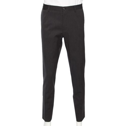 Dolce & Gabbana Grey Wool Tapered Classic Trousers L - Dolce & Gabbana - Modalova