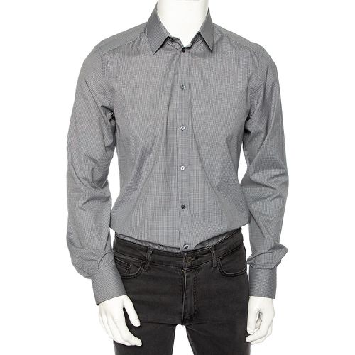 Pin Check Cotton Front Button Shirt M - Dolce & Gabbana - Modalova